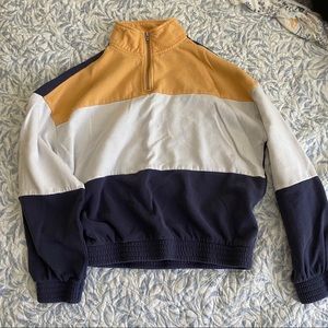 Colorblock quarter zip from PACSUN